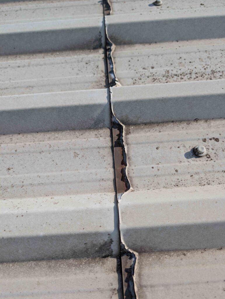 cut edge corrosion trafford park roof
